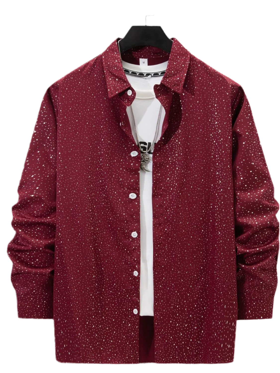 Men's Full Size Button Up Long Sleeve Shirt Plus Size