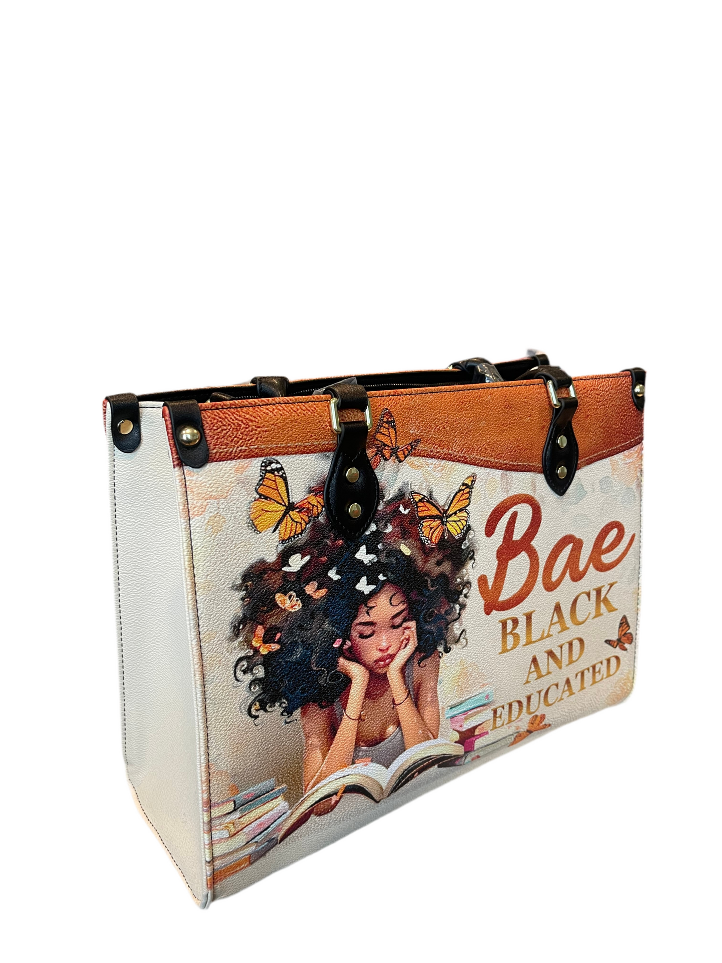 High quality leather handbags for elegant women. Black and educated