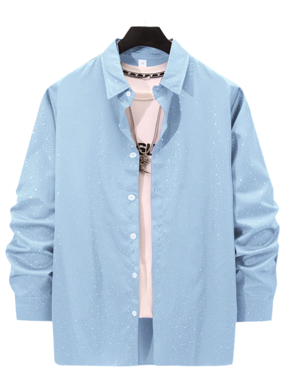 Men's Full Size Button Up Long Sleeve Shirt Plus Size