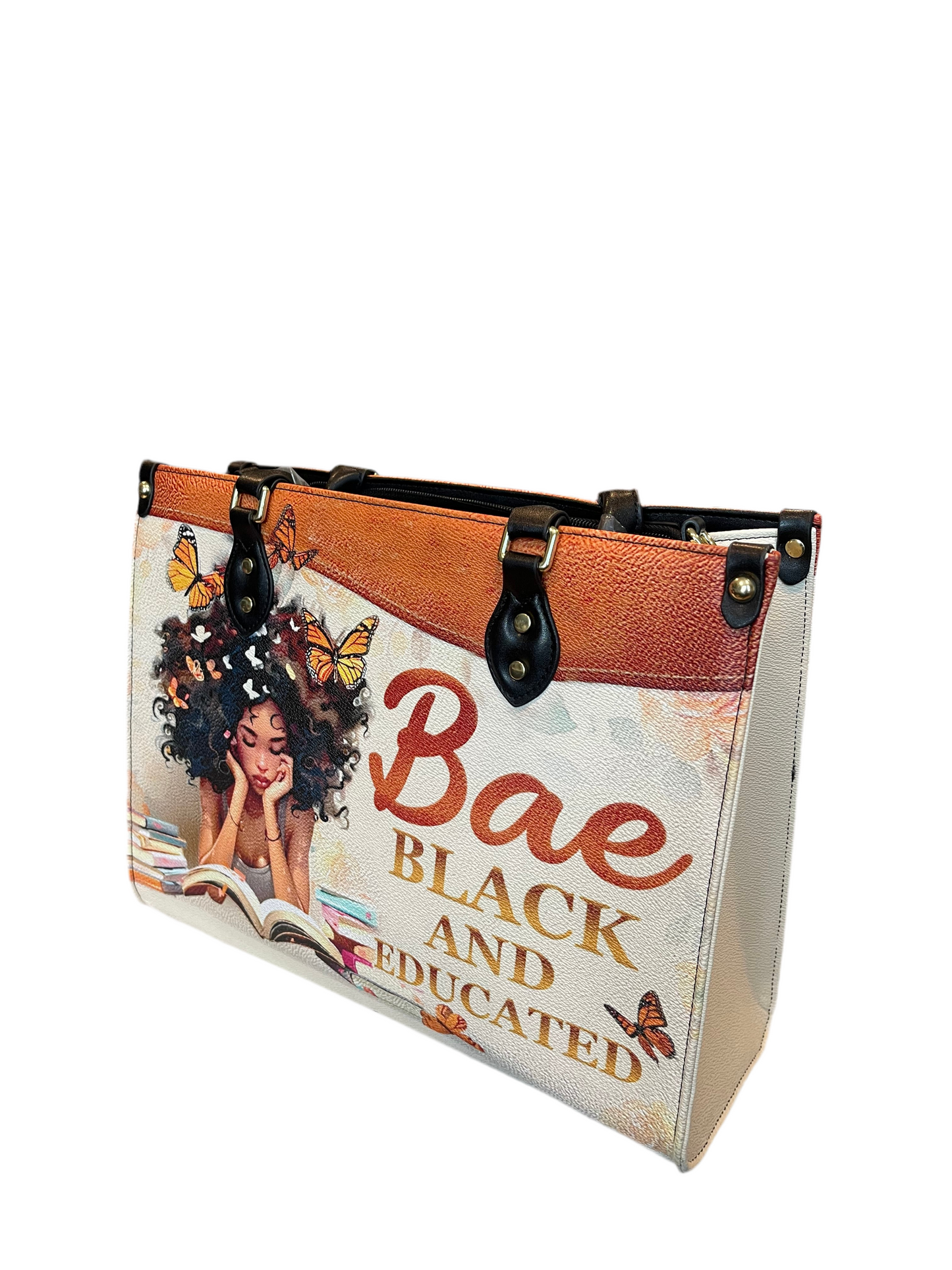 High quality leather handbags for elegant women. Black and educated