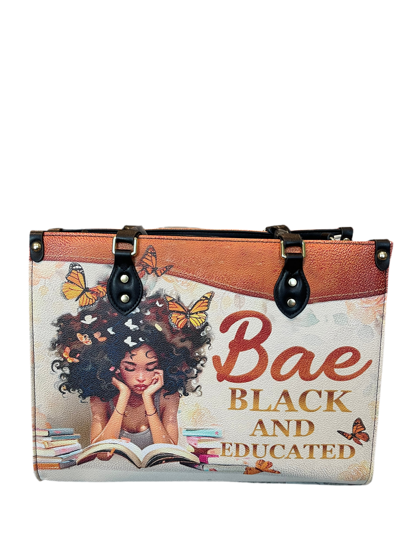 High quality leather handbags for elegant women. Black and educated