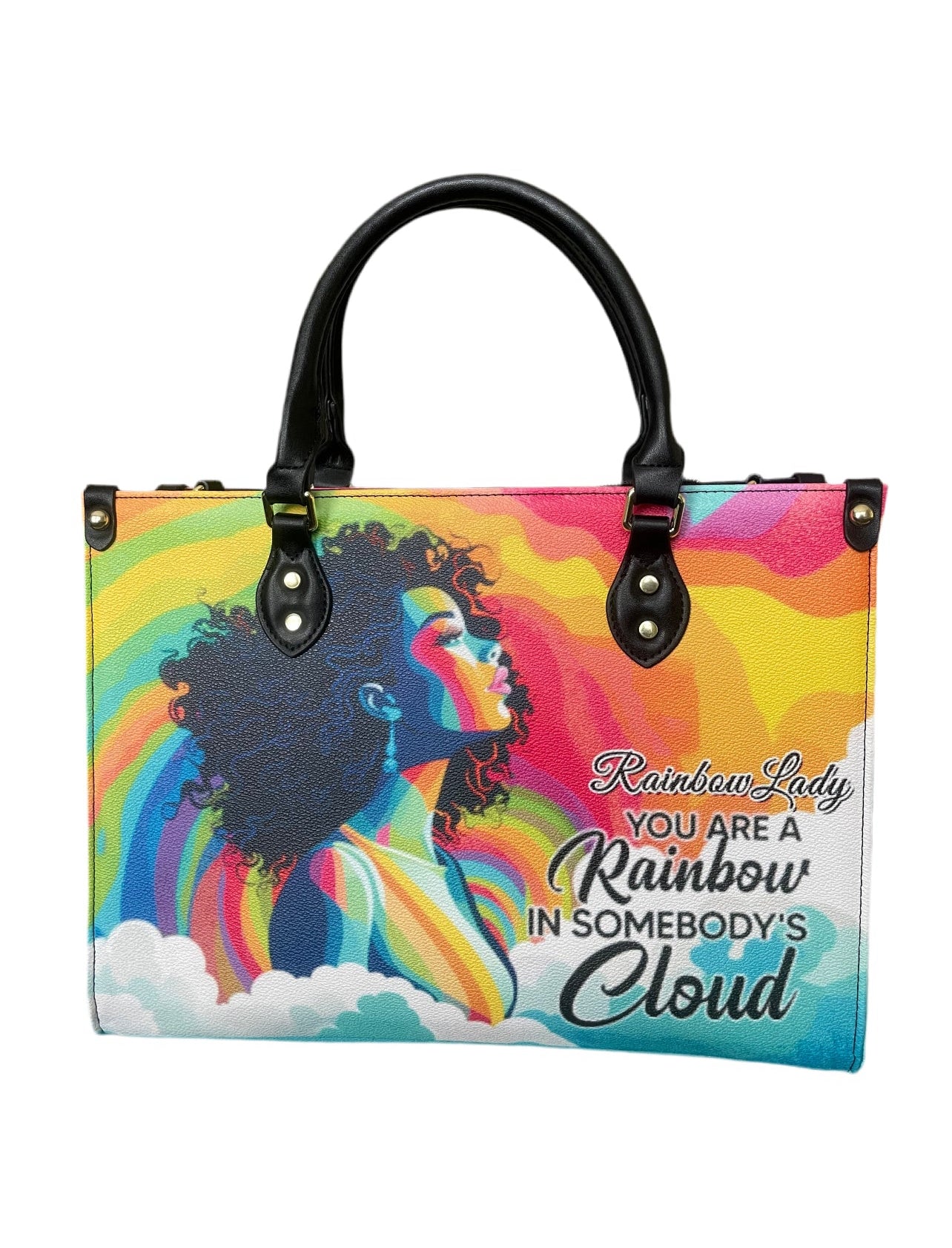 High quality leather handbags for elegant women. Rainbow Lady