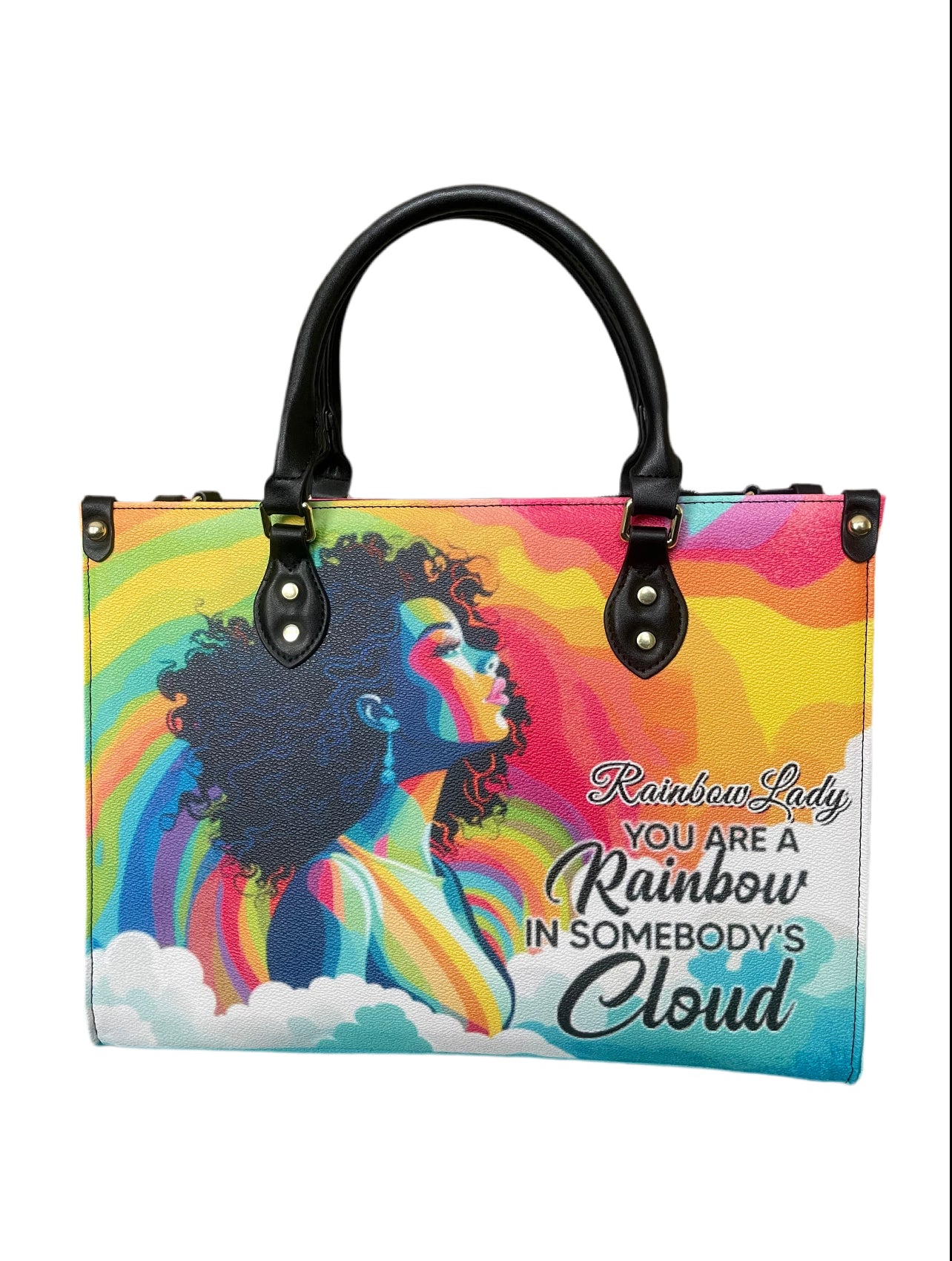 High quality leather handbags for elegant women. Rainbow Lady