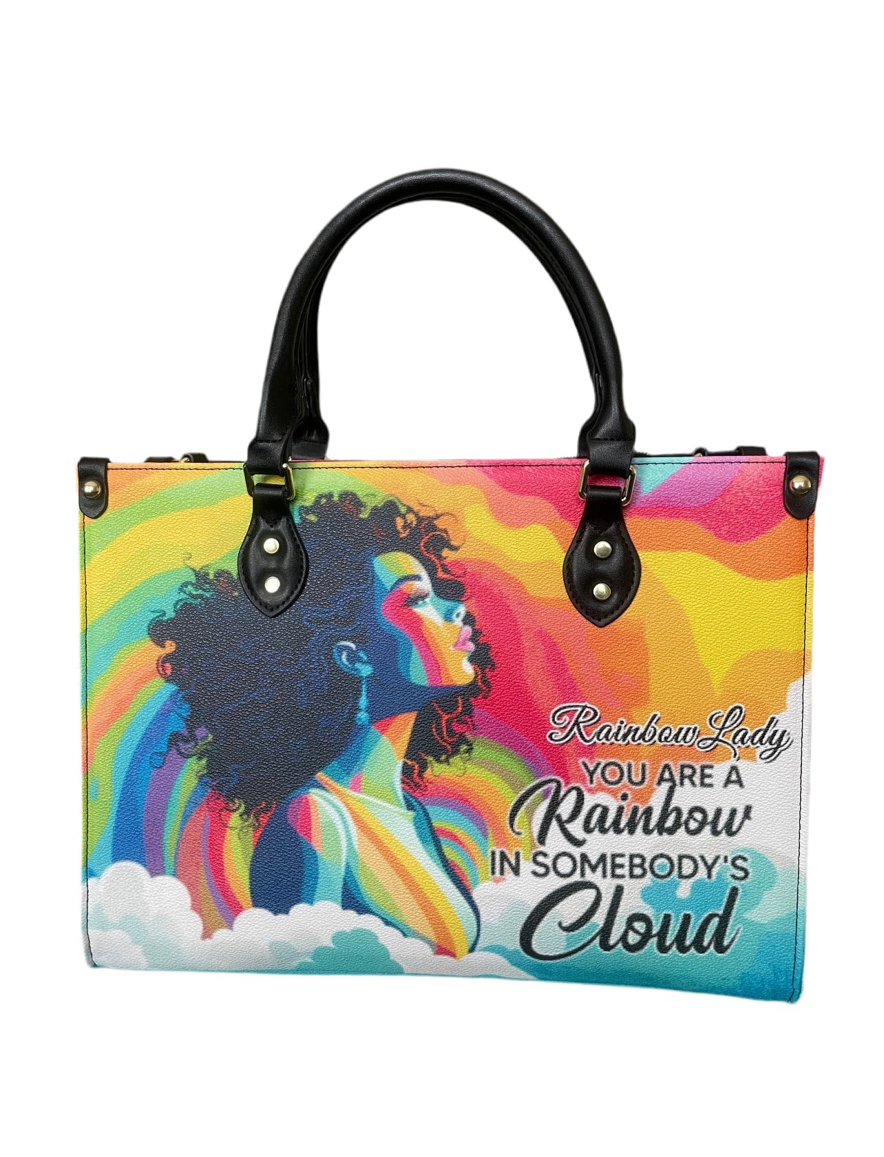 High quality leather handbags for elegant women. Rainbow Lady