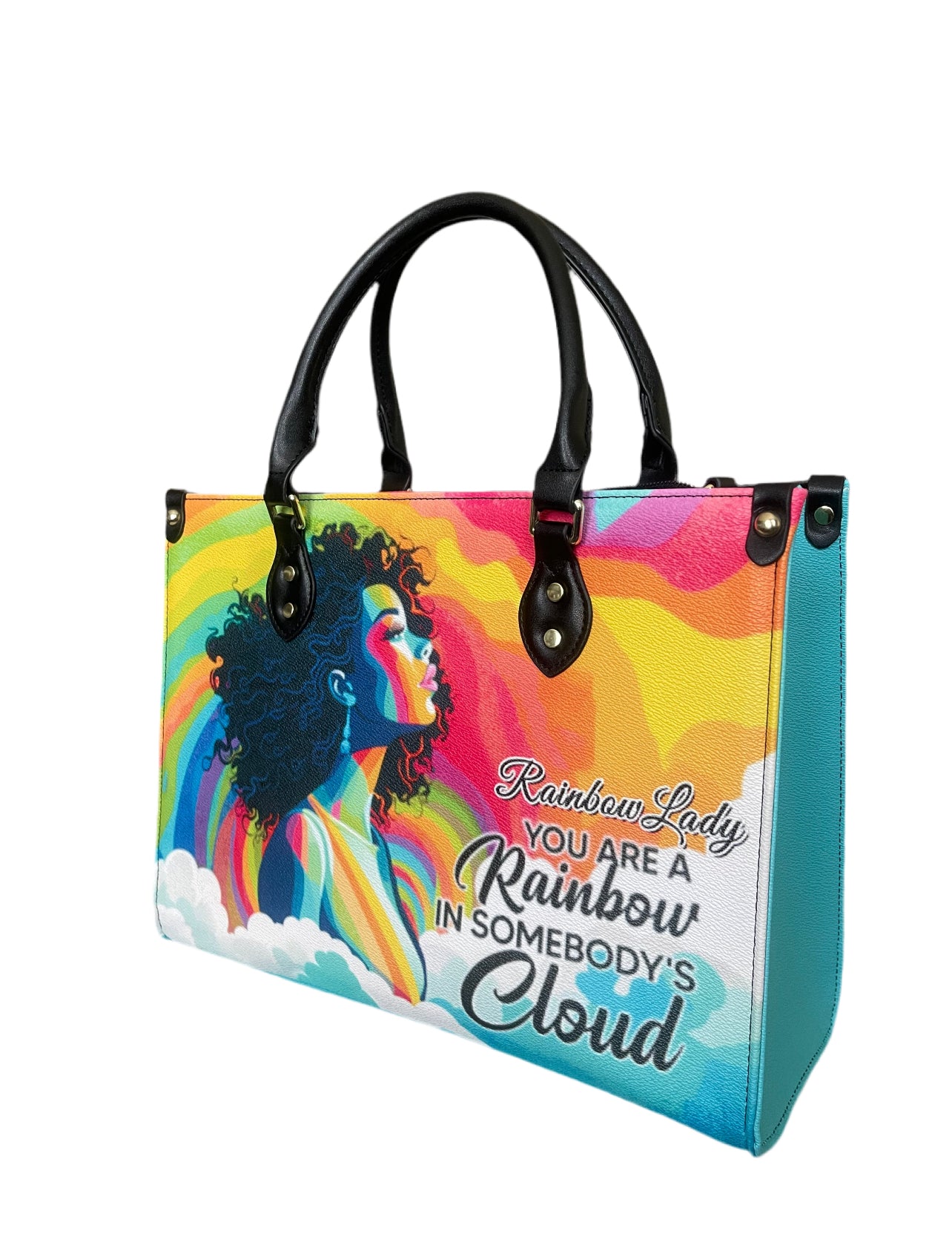 High quality leather handbags for elegant women. Rainbow Lady