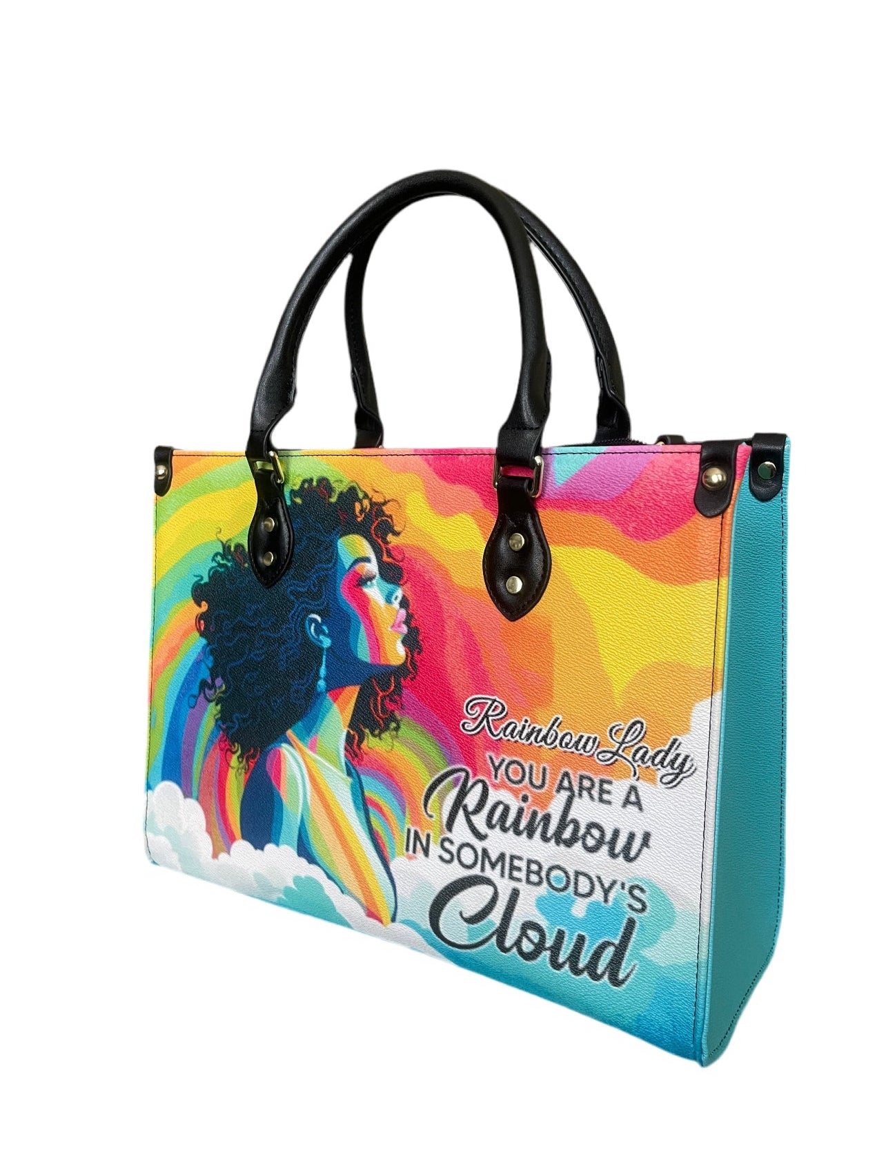 High quality leather handbags for elegant women. Rainbow Lady