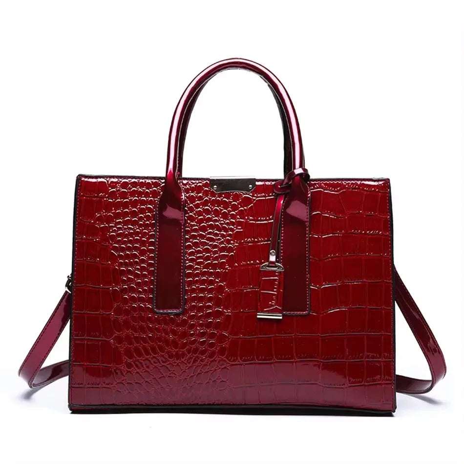 Luxury Print Leather Handbag