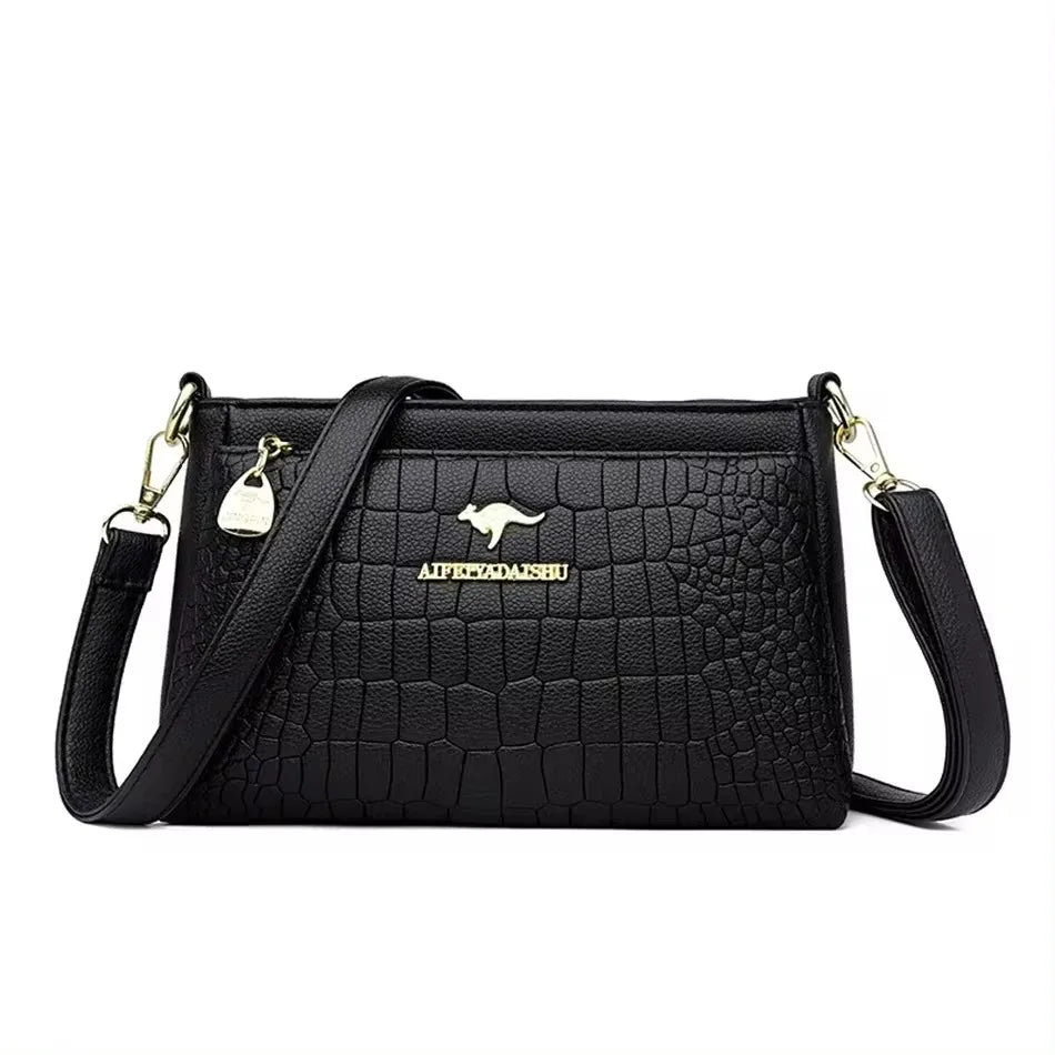 Luxury Print Leather Handbag