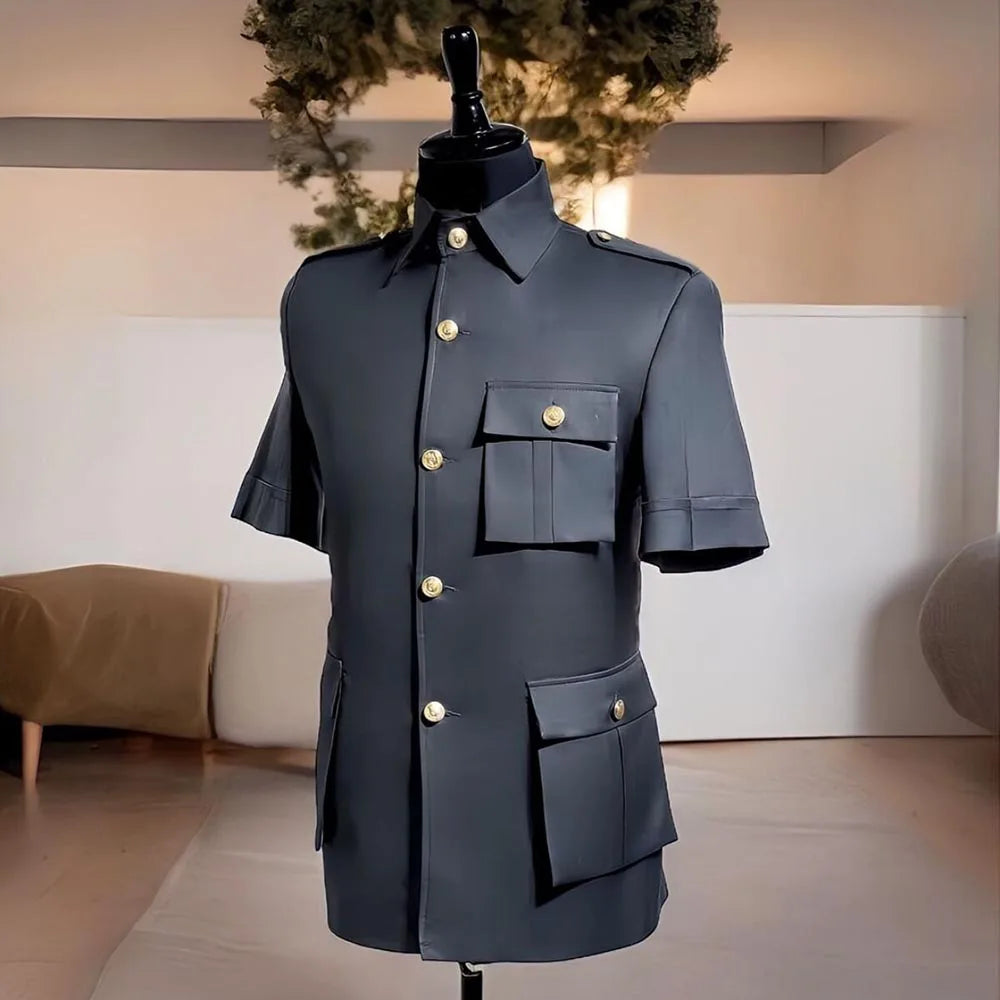 Men Short Sleeves Suits