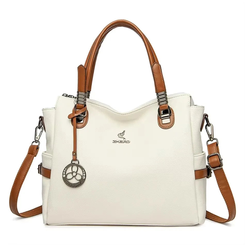Luxury Print Leather Handbag