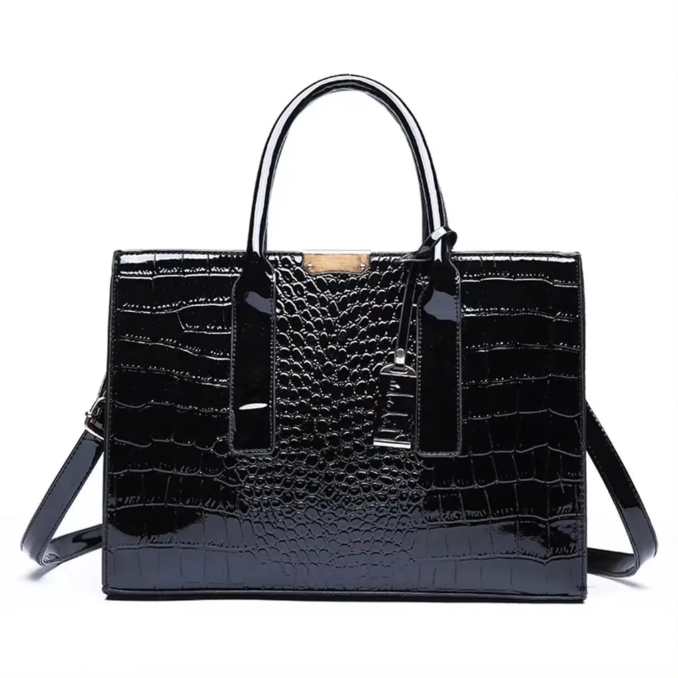 Luxury Print Leather Handbag