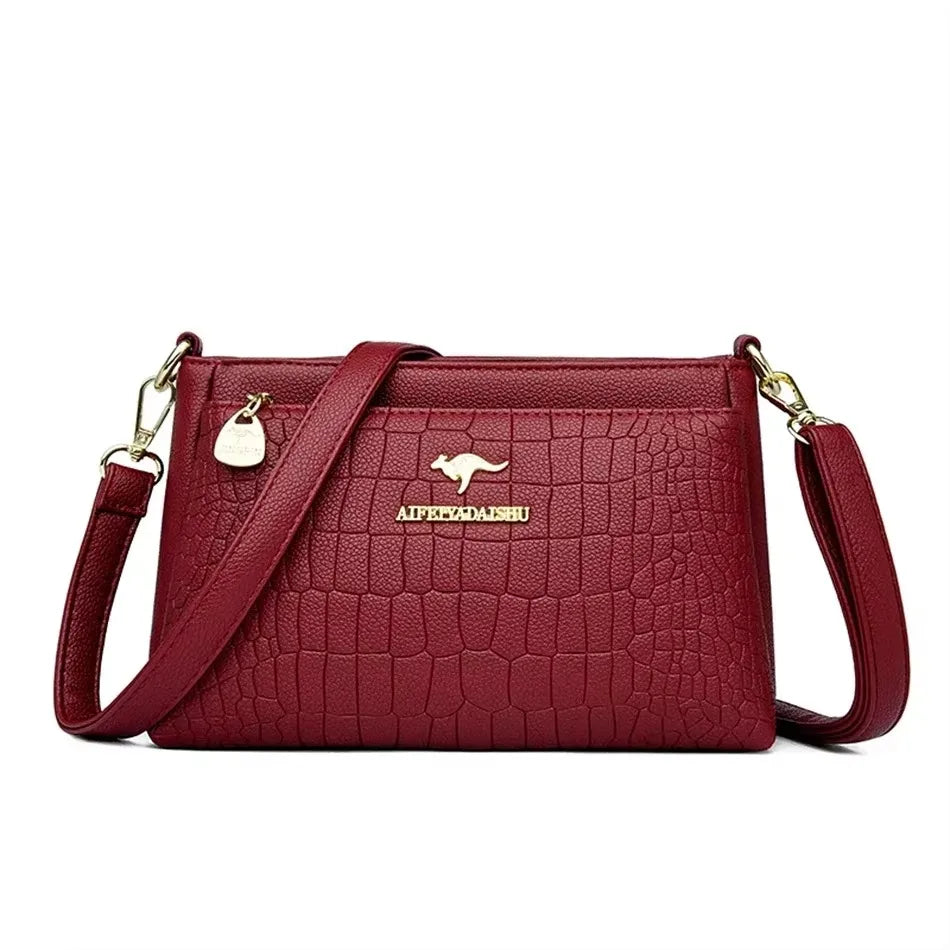 Luxury Print Leather Handbag