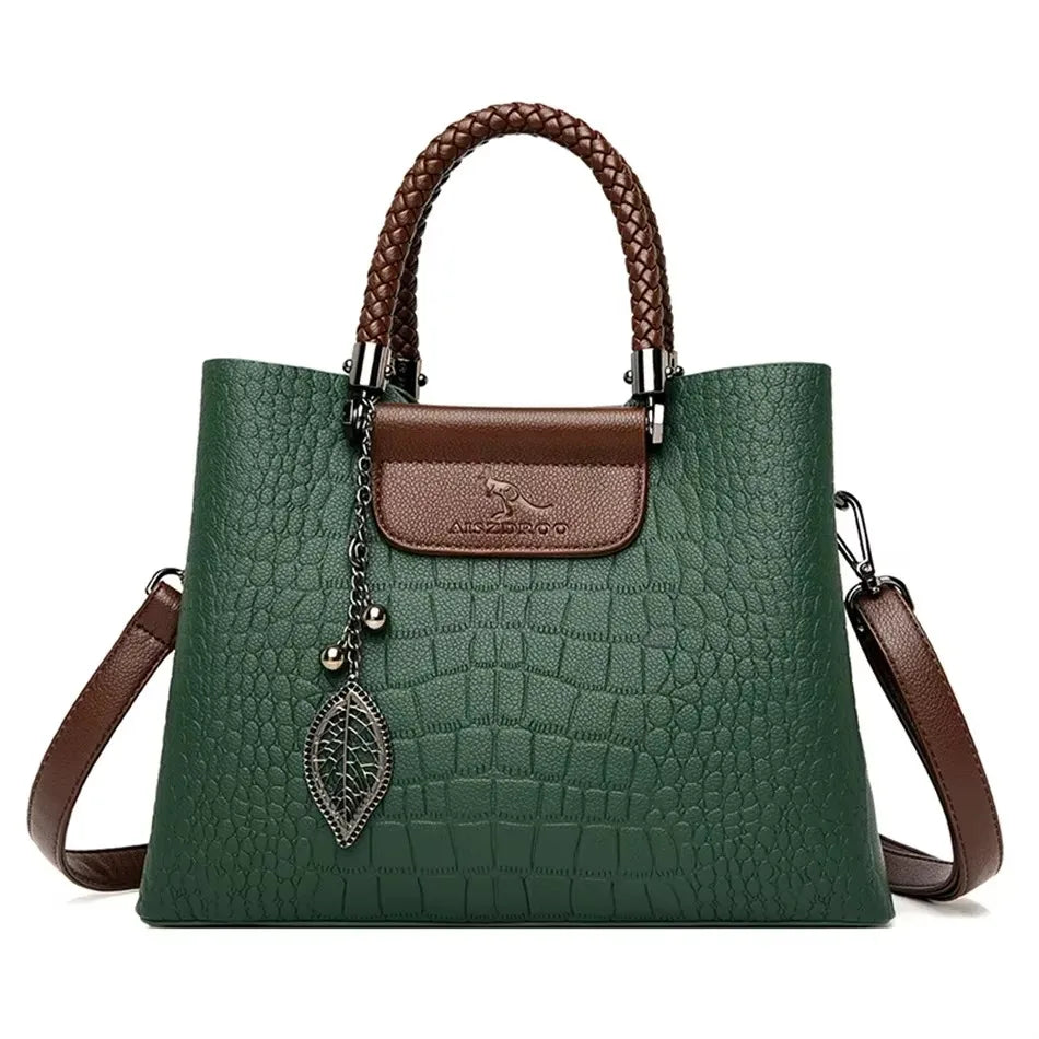 Luxury Print Leather Handbag