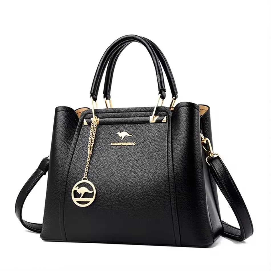 Luxury Print Leather Handbag