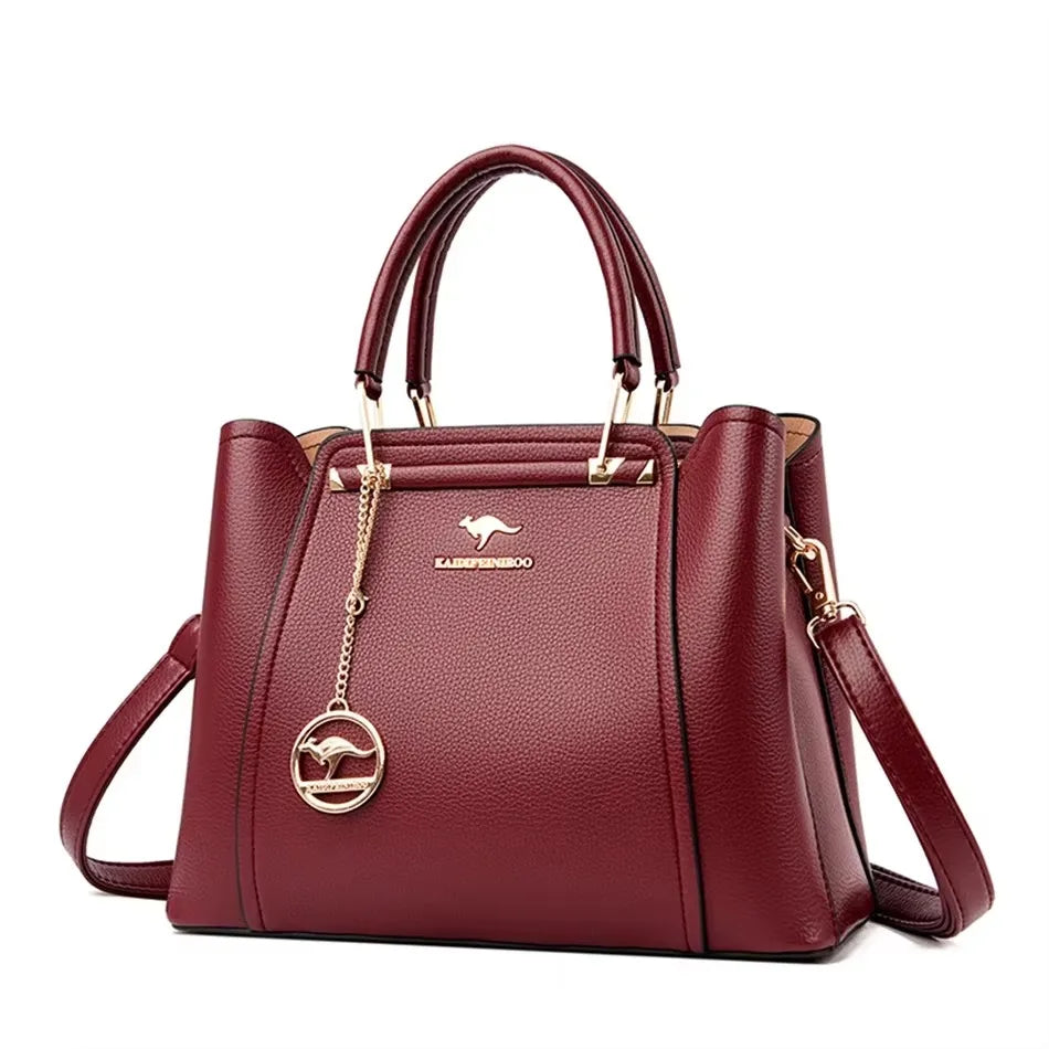 Luxury Print Leather Handbag