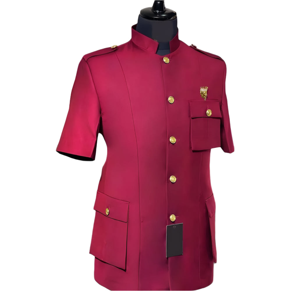 Men Short Sleeves Suits
