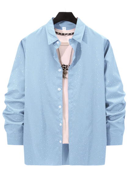 Men's Full Size Button Up Long Sleeve Shirt Plus Size