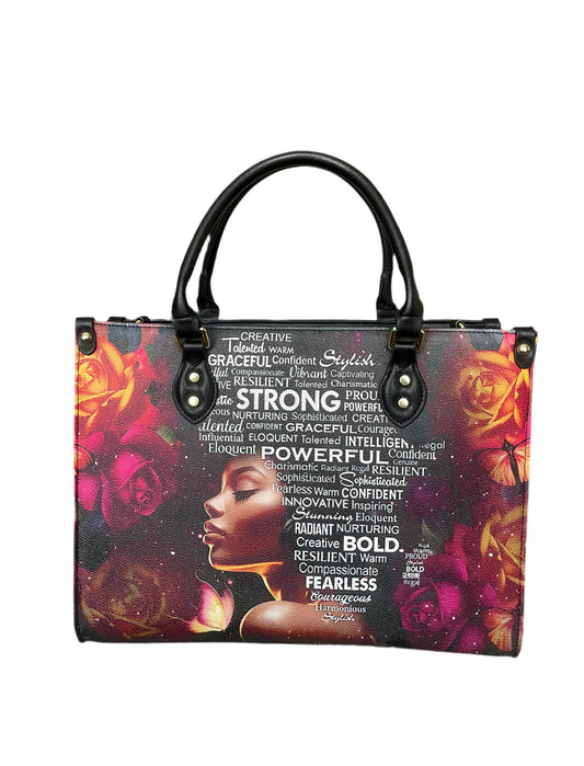 High quality leather handbags for elegant women. Map of Africa
