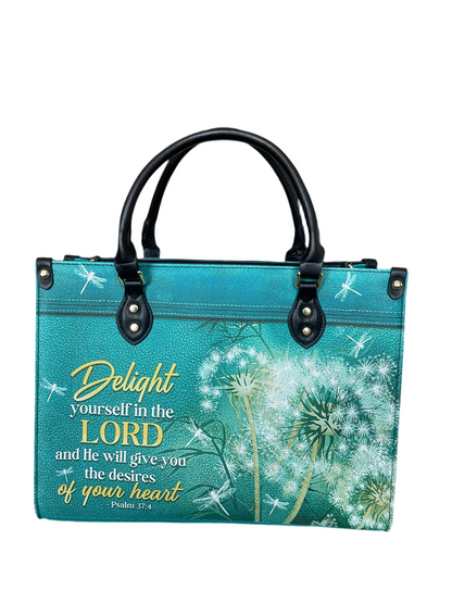 High quality leather handbags for elegant women. Delight yourself in the Lord