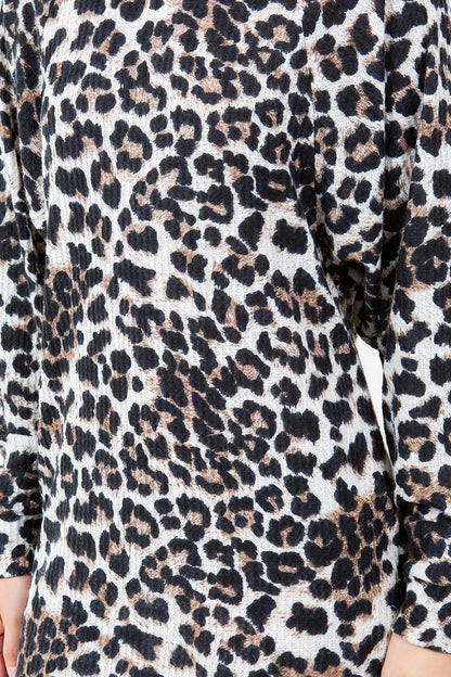 Margaret Cheetah Sweater Dress