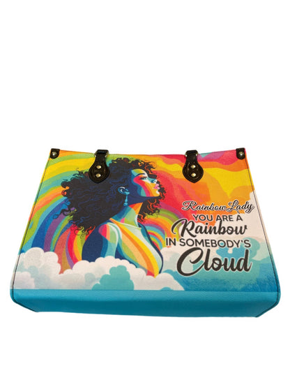 High quality leather handbags for elegant women. Rainbow Lady