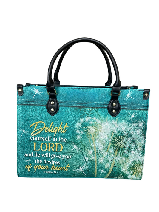 High quality leather handbags for elegant women. Delight yourself in the Lord