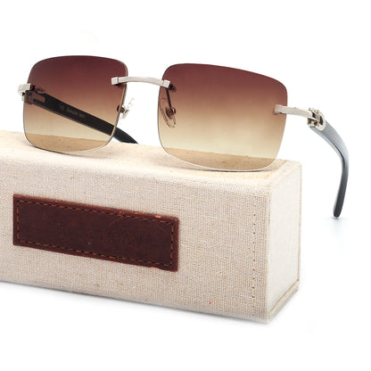 Gafas de sol de cuerno de búfalo hechas a mano Gafas de sol de cuerno de diseño de marca de lujo