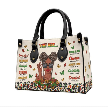 High quality leather handbags. You are beautiful print design for women