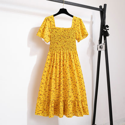 Floral Summer Chiffon Dress