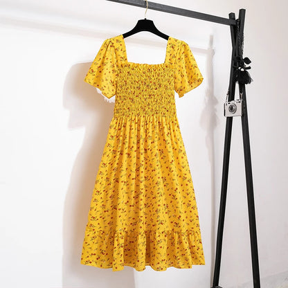 Floral Summer Chiffon Dress