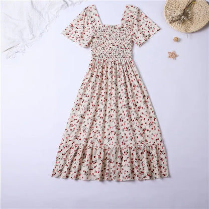 Floral Summer Chiffon Dress