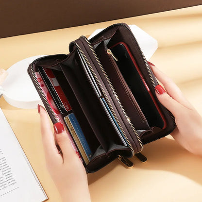 Double Zipper Clutches purse