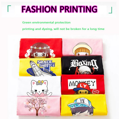 Children Long Sleeved Heart Shaped T-shirt Cotton Tees 3-14T