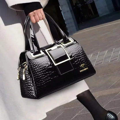 Luxury Print Leather Handbag