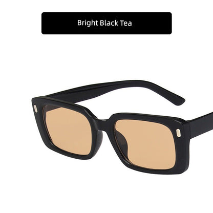 Glasses Square Night Vision Color Orange Sunglasses