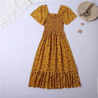 Floral Summer Chiffon Dress