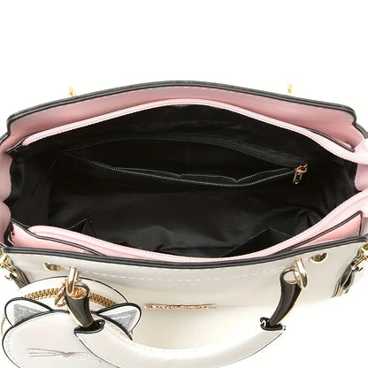 Satchel Shoulder Ladies Cat Purse